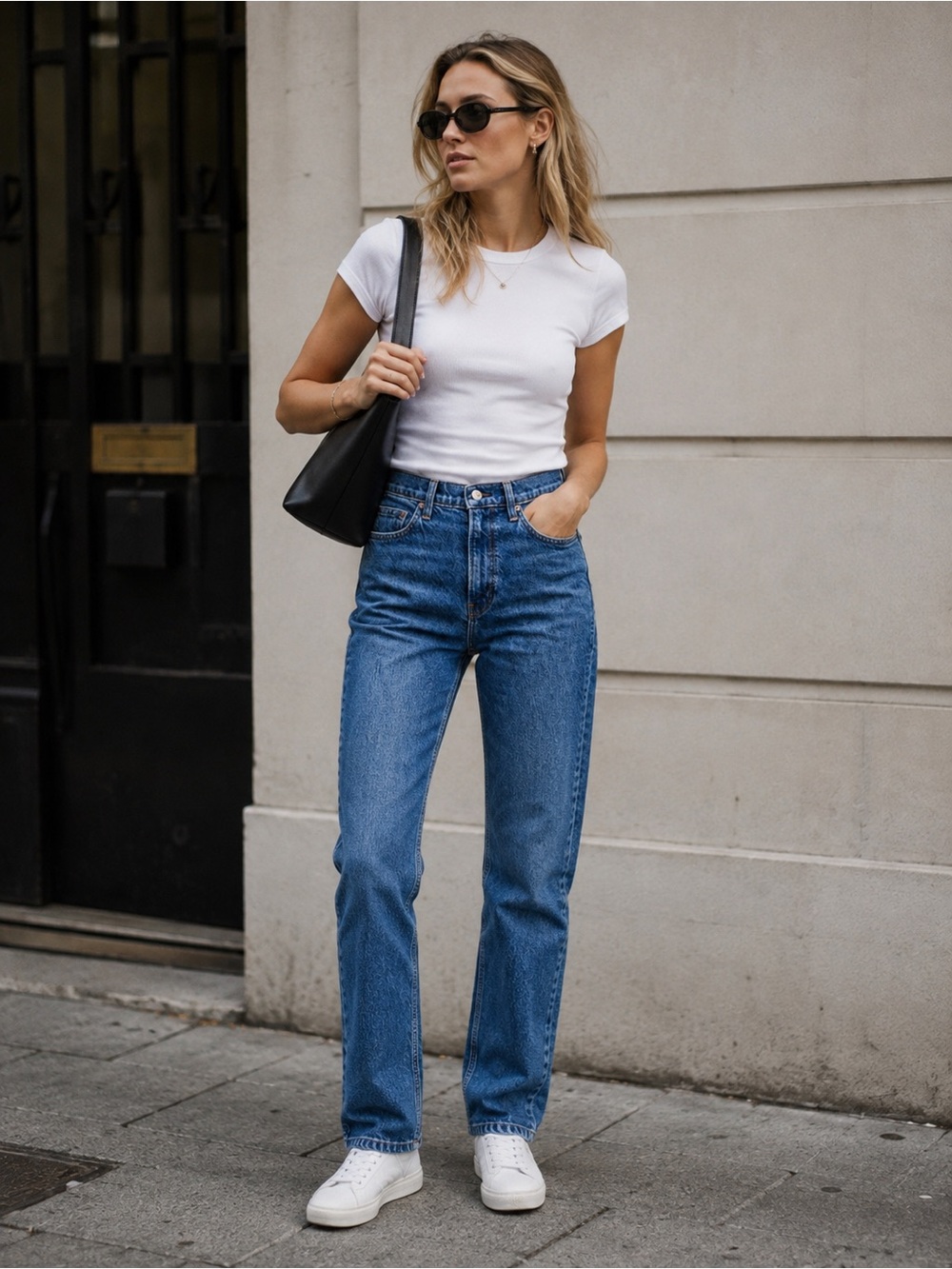 Reformation Liza High Straight Jeans 26 Newport Blue High Rise Denim